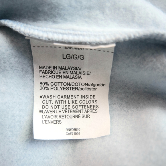 Under Armour Project Rock Womens Large  Blue Short Sleeve Fleece Hoodie - Picture 10 of 12